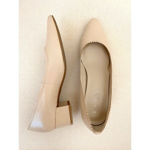 Ralph Lauren Nude Block Heels